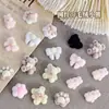 Dopamina Estilo Fofo Forma de Feijão Arte de Unha Especial Flock Dourado Patinha de Gato Resina de Cor Sólida 3D Pedras de Strass Decorações de Unha DIY