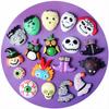 Cabeza de fantasma de resina muñeco vudú ojos inyectados en sangre cuentas accesorios DIY accesorios de joyería para fiesta de Halloween