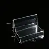 Suporte para carteiras, expositor de plástico transparente de vários níveis para telefones celulares e máscaras faciais, expositor de balcão para loja de boutique