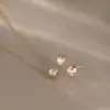 Set de Aretes y Collar Estilo Europeo y Americano Wanxing Acero Inoxidable Chapado en Oro de 18K Joyería Moda Personalizada Transfronteriza Pendientes y Collar Versátiles