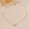 Moda Versátil Colgante de Corazón Hueco Turquesa Collar de Ángel de Gama Alta Lujo Ligero Exquisita Cadena para Clavícula para Mujeres
