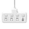 Ruya Electrodoméstico Enchufe Multiconvertidor Uno a Uno con Línea Larga Multinterruptor Tablero de Cableado de Inserción Lateral Cobre Integrado Control Único