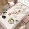 Mantel Retro Geométrico Estilo Americano para Sala de Estar Impermeable y a Prueba de Aceite Rectangular de Alta Calidad para Mesa de Comedor Hogar Anti-quemaduras para Mesa de Café
