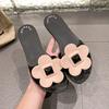 Novas Sandálias Rasteirinhas Vazadas de Verão 2025 Femininas Casuais para Interior e Exterior Sandálias Femininas Meia-Pantufa Preguiçosa Tendência