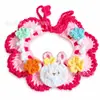 Bufanda para Mascotas Gato Perro Lindo Cuello Tejido Múltiples Dibujos Animados Calentador de Cuello Anti-Ahogo Ropa para Perros
