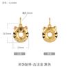 Cuentas de Transferencia de Tigre del Zodiaco Francés Antiguo Accesorios de Oro Arena Cuerda de Mano de Tigre de la Suerte de Este Año Collar Pulsera Accesorios diy