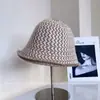Sombrero de Pescador Jacquard de Punto con Patrón de Flechas Estilo Japonés para Mujer, Versátil Cálido Casual de Invierno, Hace que la Cara Parezca Más Pequeña