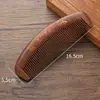 Peine de Sándalo Negro con Diseño Tallado de Caqui, Dientes Finos y Gruesos, Peine para Peinar el Cabello, Se Puede Grabar, Empaque en Caja de Regalo