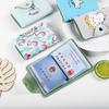 Portatarjetas Multiranura Fresco y Simple Antimagnético para Tarjetas Bancarias, Tarjetas de Identificación, Estuche Compacto para Tarjetas para Niñas, Estampado Creativo