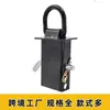 Placa de Anillo en D para Fábrica Transfronteriza, Bolsillo para Estaca de Camión, Anillo para Remolque de Coche, 1/2 pulgada, Recubrimiento en Polvo Negro, Accesorios para Camiones 12000 Lbs