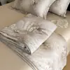 Colcha de Verano Fina de Lyocell, Manta Ligera Rellena de Poliéster, Colcha Refrescante Estampada con Tintes Reactivos, Suave y Transpirable para Todas las Estaciones, 6 Colores