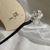 Nuevo Pasador de Borla Estilo Chino para Mujer, Pasador Rojo de Gama Alta Estilo Antiguo, Tocado de Pasador con Borla Floral para Hanfu