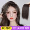 Wig pad hair root patch invisível sem costura de uma peça de dois lados espessamento do cabelo aumentar dispositivo fofo cabeça substituição do cabelo feminino