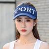 Celebridade da Internet Chapéu Viseira Top Vazio Feminino Moda Verão Estilo Coreano Teto ins Marca de Moda Bico de Pato Protetor Solar Chapéu de Sol Versátil