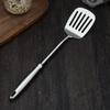 Espátula para Freír de Acero Inoxidable 304 con Mango, Utensilio de Cocina Resistente al Calor, Venta al por Mayor desde Fabricante, Cuchara para Cocinar de Grado Alimenticio