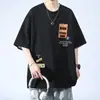 Camiseta de Algodón Puro de Manga Corta para Niños de Verano, Marca de Moda, Holgada, Adolescentes, Estudiantes de Secundaria y Preparatoria, Camiseta de Manga Tres Cuartos para Niños Mayores