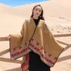 Capa de Moda Retro Artística Tendencia Personalidad Casual Cómoda Transpirable Bufanda Cálida Chal Cape para Vacaciones Viajes