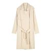 Ropa de hombre Otoño e invierno Nuevo estilo coreano holgado moda doble botonadura simple gabardina cinturón de hombre