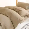 Juego de tres piezas para dormitorio de estudiante universitario de funda de edredón de algodón lavado y sábana para cama individual litera colchón ropa de cama juego de seis piezas