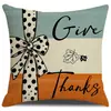 Almohada para cabecera de dormitorio de Acción de Gracias más vendida de Amazon, funda de almohada estampada, decoración para el hogar transfronteriza, funda de almohada para sofá