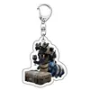 Nuevo Colgante de Acción Delta Animal Peculiar Llavero Acrílico Decoración para Mochila de Estudiante