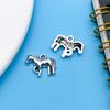 20 Plata Antigua Lindo Simulación Animal Aleación Accesorios de Joyería DIY Hecho a Mano Aretes Collar Colgante Material