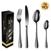 26 Modelos Nuevos de Vajilla de Acero Inoxidable 1010 Transfronteriza Juego de 16/24/30 Piezas Vajilla Occidental Cuchillo para Bistec, Tenedor, Cuchara Juego en Caja de Regalo