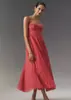 Nuevo vestido de noche, sexy vestido largo sin espalda con tirantes finos, sin mangas, escote en V pronunciado, ajustado al cuerpo, vestido de dama de honor para mujer