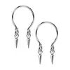Anillo para Pezón en Forma de U de Acero Inoxidable Piercing Falso Colgante Cadena para Pezón Gota de Agua Incrustada Zirconia Adorno para Pezón Clavo para Pezón Piercing Falso Anillo Falso para Pezón