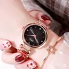 Relógio Feminino Gedi Simples com Strass e Pulseira de Aço, Relógio Feminino Colorido Tendência, Relógio de Pulso Feminino de Quartzo Casual Fashionável, Luxo Leve