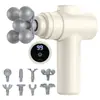 Pistola de Massagem Fascial Mini Multi-Cabeça para Casa Exercício Muscular Massageador Relaxamento Profissional Pistola de Massagem Fascial para Pescoço Multifuncional Homens Mulheres