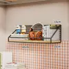 Estante de almacenamiento de pared para dormitorio, organizador de mesita de noche de pared sin taladro para estudiantes, solución de almacenamiento de pared para literas superiores