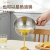 ¡Guau! Tazón de Acero Inoxidable 304 sin Recubrimiento con Mango de Madera, Antiescaldante, de un Solo Mango, para Fideos Instantáneos, Sopa, Desayuno, Ensalada, Arroz al Horno, para una Persona