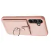 Para Samsung A16 Funda con Anillo y Porta Tarjetas A15 Funda de Tarjeta de Negocio A14 Funda tipo Piel Anti-caídas en stock