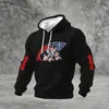 Sudadera con capucha para hombre de venta caliente transfronteriza 2026 con estampado 3D de cuadros pequeños Sudadera deportiva tipo jersey Hecha a medida