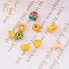 Preservação da Cor Ouro Antigo Banhado Moda Luxo Leve Caractere da Fortuna Oco Criativo Lanterna de Esmalte Acessórios para Pulseira Colar DIY