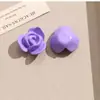 Parches de Joyería Acrílicos de Flor de Rosa Simulada Brillantes y de Colores Accesorios para Pendientes y Llaveros DIY