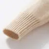 26 Otoño Invierno Nuevo Suéter de Cachemira 100% para Mujer Cuello Medio Alto Hombro Raglán Tejido Grueso Manga Larga Capa Base de Cachemira
