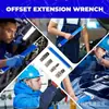 Llave de Trinquete de Cadena Multifuncional Extensión de Llave Articulada Espacio Pequeño Reparación Rápida Garantía Herramientas para Automóvil