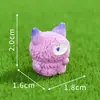 Figuritas de pequeños monstruos de dibujos animados coloridos, accesorios de resina, decoraciones DIY para paisajismo de jardines, pequeños adornos de escritorio