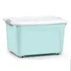 Caixa de armazenamento de plástico, tamanho extra grande, com super capacidade, adequada para casa, dormitório, para guardar roupas de cama, roupas e brinquedos