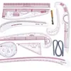 Conjunto de réguas de costura 11 peças