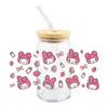 Sanrio coolometi UV DTF transferencia cristal transparente pegatinas impermeable resistente a rayones caricatura al por mayor transfronterizo