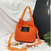 Bolso de Lona para Mujer 2025 Bolso de Hombro Moderno y Elegante Ins Versión Coreana Lindo Bolso Cruzado para Estudiante de Chica Suave Bolso Cuadrado Pequeño