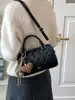 Bolso acolchado para mujer, nuevo bolso de hombro vintage para el trabajo de otoño 2026, bolso Boston cruzado de alta gama