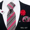 Corbata para Hombre, Pañuelo Cuadrado, Gemelos, Broche Set de 4 Piezas para Banquete de Negocios Decoración de Traje Camisa Corbata de Moda Fábrica Shengzhou