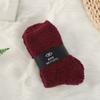 Calcetines de media felpa de color sólido para hombre de otoño e invierno, calcetines de alfombra para el suelo, calcetines de felpa coral, calcetines gruesos cálidos de toalla para dormir