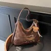 Bolsa de Axila Retrô Transfronteiriça Leve Luxuosa Estilosa Grande Capacidade Simples Bolsa Tote para o Dia a Dia Casual Bolsa de Ombro Único Transversal
