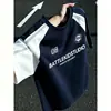 Personalizable - Camiseta de Fútbol Elegante y Audaz con Bloques de Color, Top Exterior Versátil Unisex de Manga Corta, Nuevo Modelo de Manga Corta