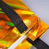 Bolsa de papel de aluminio no tejido, bolsa de regalo de cumpleaños, bolsa de compras ecológica, bolsa de mano para ropa con película láser personalizada, personalización 3D